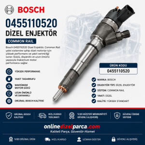 Bosch 0455110520 Dizel Enjektör