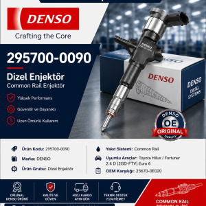 Denso 295700-0090 Dizel Enjektör
